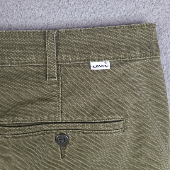 Levi's Shorts Mens 41 Green Chino White Tab Cotton Blend - Picture 8 of 16
